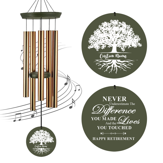 Astarin Personalized Wind Chimes for Retirement,Happy Retirement WindChimes Gifts-013