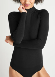 Madelyn Mock Neck Long Sleeve Shaping Bodysuit - Outlast® Seamless