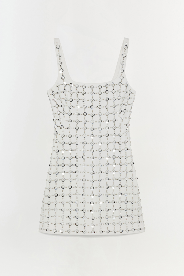Ziva Embellished Mini Dress
