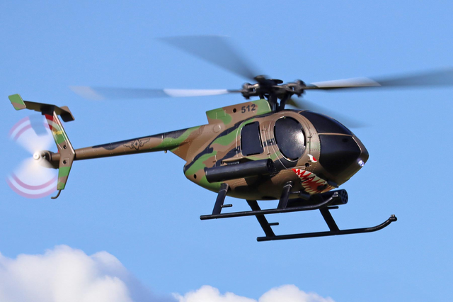 RotorScale MD-500 Defender “PAF” 120 Size Gyro Stabilized Helicopter - RTF