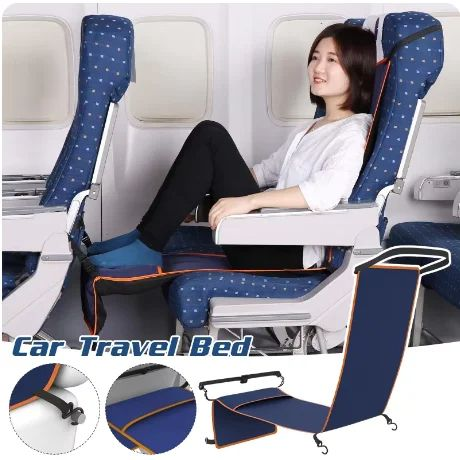 Travel Footrest Hammock for Adult Kids Multifunctional Airplane Foot Hanger, Baby Sleeping Bed for Plane, Train, Bus Car