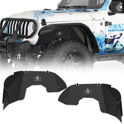 Aluminum Front Wheel Well Liners for 18-25 Jeep Wrangler JL & 20-25 Gladiator JT(Excluding Rubicon 3.6L Engine) - Hooke Road