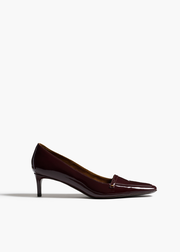 Celia Pump in Bordeaux Patent Leather