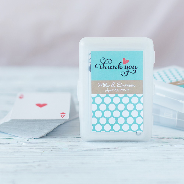 Themed Playing Cards With Personalized Labels