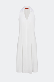 Nava Poplin Midi Dress in Macadamia