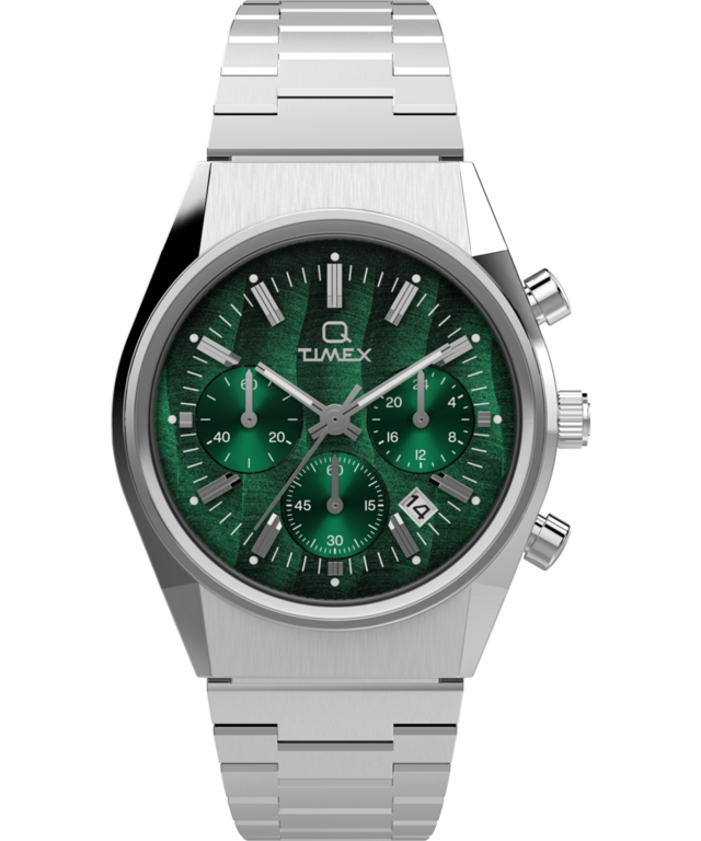 Q Timex® Falcon Eye Chronograph 40mm Stainless Steel Bracelet 