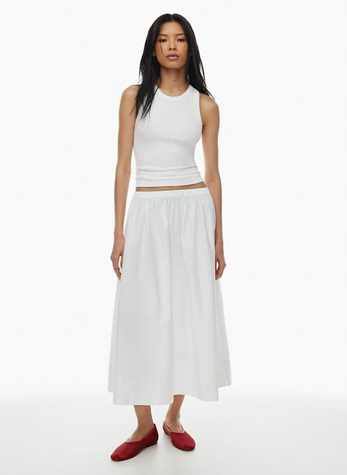 luminary poplin skirt