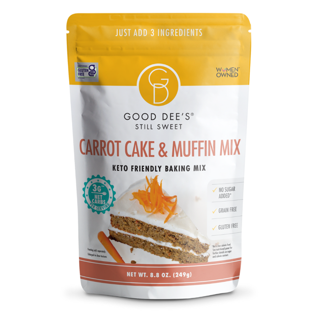 Back in stock! Carrot Keto Muffin & Cake Mix- Gluten Free and No Added Sugar