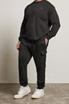 BadRhino Big & Tall Black Cargo Joggers