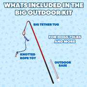 Tether Tug Kit with Rope Toy (All Sizes)