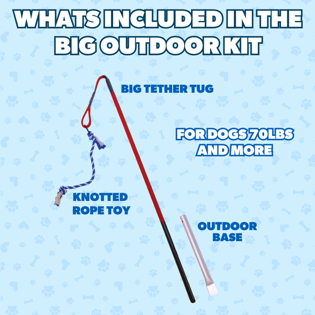 Tether Tug Kit with Rope Toy (All Sizes)