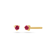 Tiny Gemstone Stud Earrings