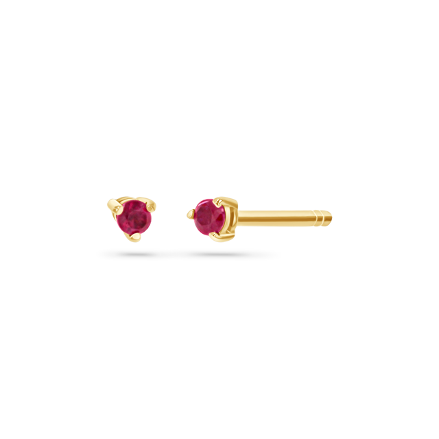 Tiny Gemstone Stud Earrings