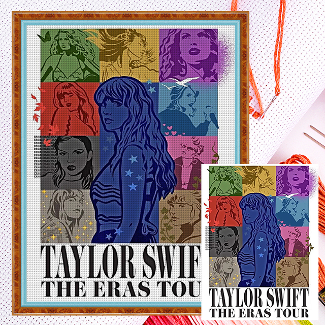 Taylor Swift - 11CT Counted Cross Stitch - 45*60CM (Big Size)