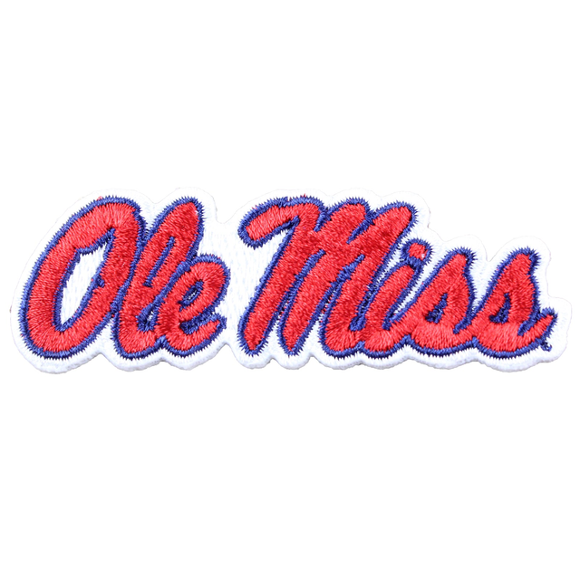 Ole Miss Rebels Logo Iron On Embroidered Patch
