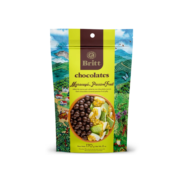 DARK CHOCOLATE COVERED PASSION FRUIT