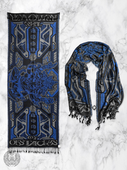 REMOVER OF OBSTACLES ✦ DEEP BLUE ✦ Festival Shawl