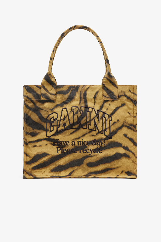 Zebra Print Large Tote
