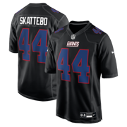 Men's Nike Cam Skattebo Carbon Black New York Giants Fashion Game Jersey
