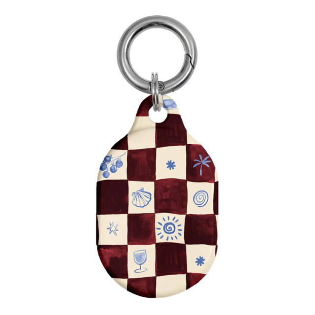 Afternoon Mezze Maroon AirTag Case
