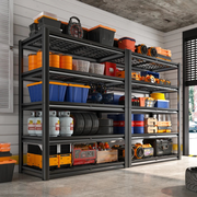 REIBII Garage Shelving, 2500lbs Heavy Duty Shelving, 5-Tier Adjustable Metal Shelving Units for Pantry, Warehouse