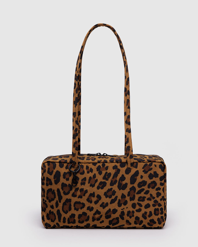 Nylon Bowler Bag - Leopard
