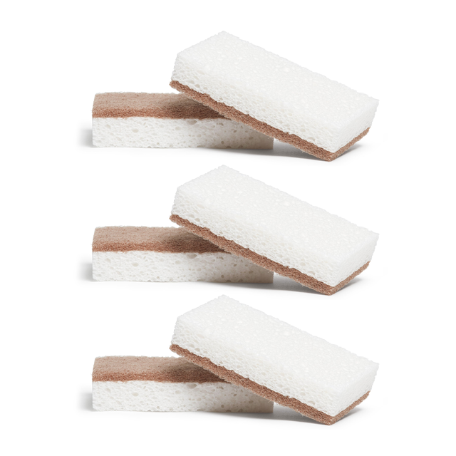 Walnut Scrubber Sponges, 3-pack