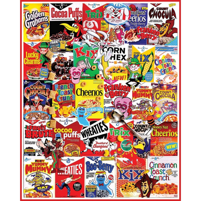 Vintage Cereal Boxes 1000 Piece Puzzle