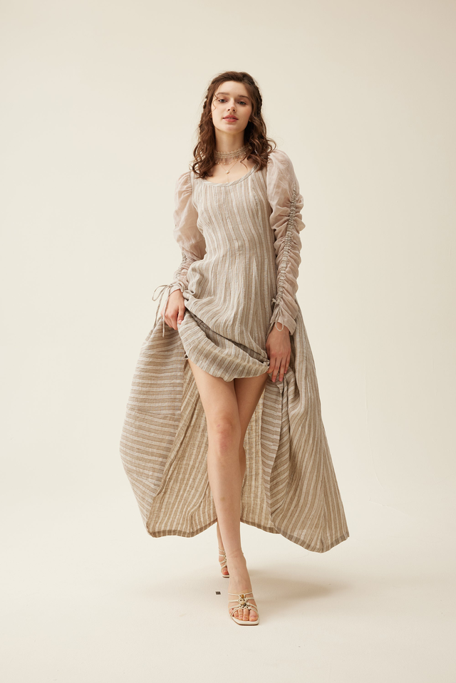 Crystal 17 | Victorian maxi linen dress