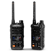 Radioddity X1 Heavy Duty Radio | FRS | IP67 Waterproof  | Noise Reduction | Recording | NOAA Scan & Alert | VOX | SOS | 2500mAh USB-C Rechargeable | For Outdoor
