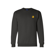 MRL Logo Embroidered Black Crewneck Sweatshirt