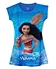Wear Your Mind Disney Moana Featuring Half Sleeves Character Printed Dress - Royal Blue