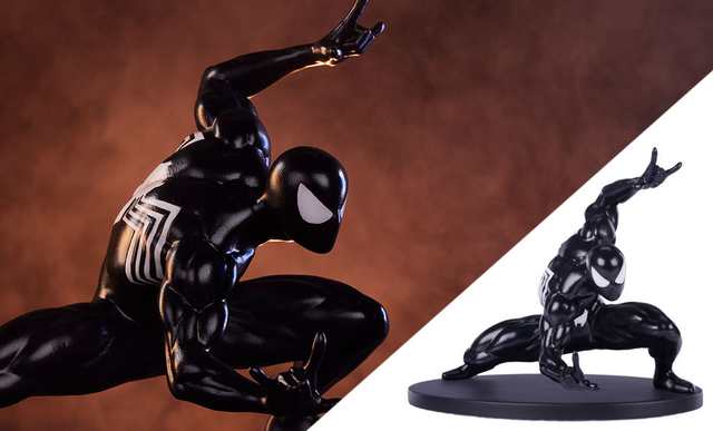 Spider-Man (Black Suit Edition) 1:10 Scale Statue by PCS