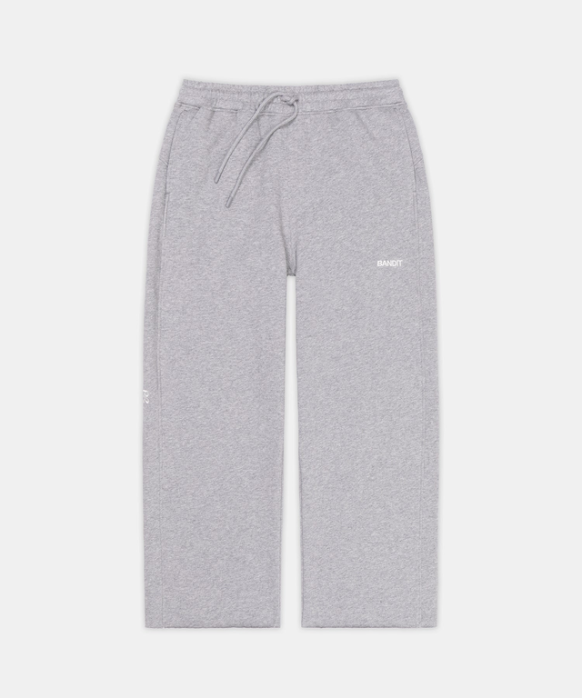Wide Leg Chiller Sweatpant - Heather Grey