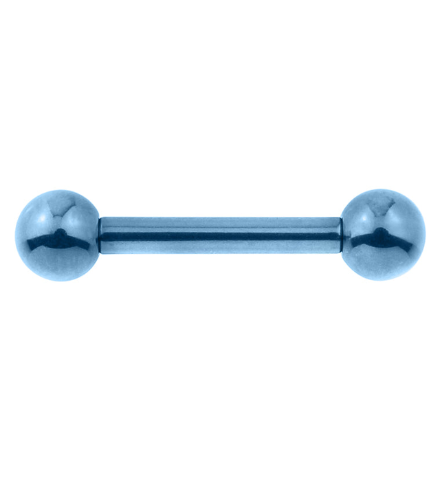 Light Blue Titanium Barbell