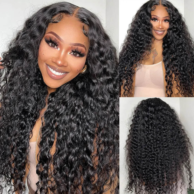 $109.9 22inch 4X4 Transparent Lace Closure Wigs Body Wave Wig Pre Plucke With Baby Hair