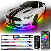 AURA Flexible LED DreamColor Underglow Lighting Strip Kit w-Remote