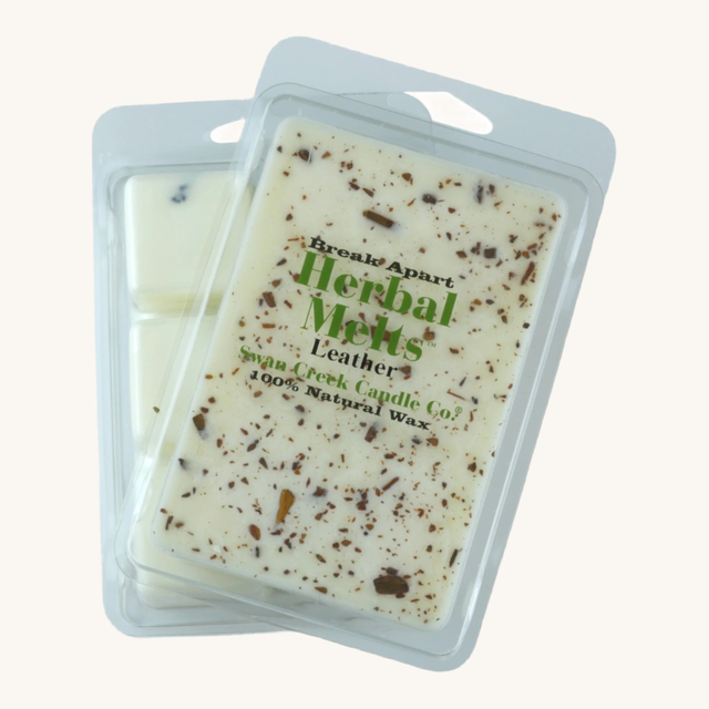 Leather 5.25oz Drizzle Melts by Swan Creek Candle