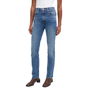 7 For All Mankind Womens High-Rise Faded Slim Jeans