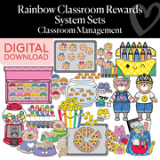 Printable Rainbow Classroom Rewards System Sets