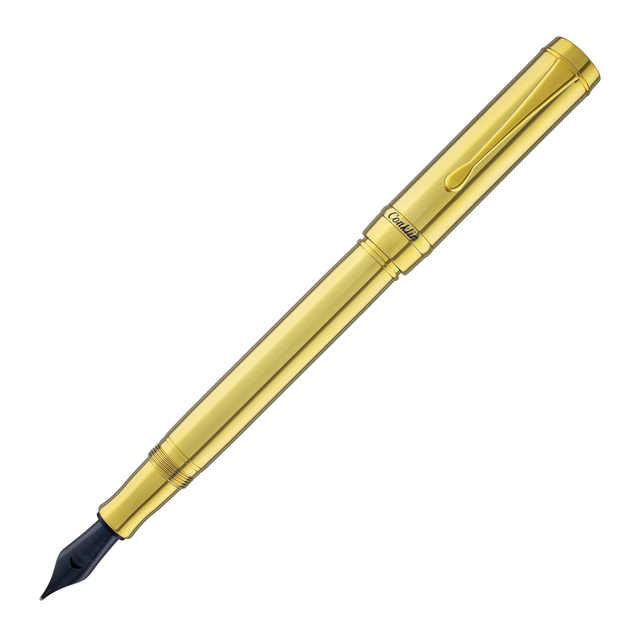 Conklin Duragraph Metal Fountain Pen in Gold