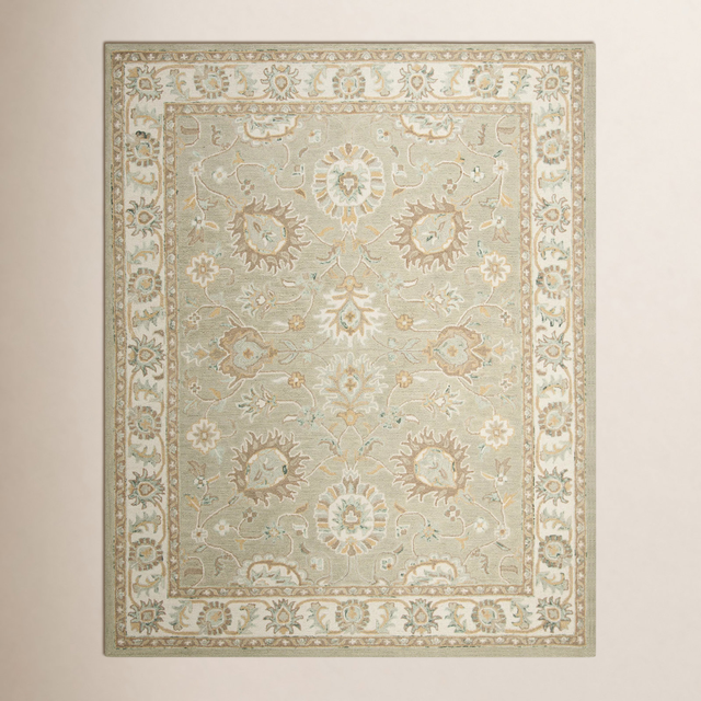 Desmondia Hand Tufted Wool Sage/Ivory Rug