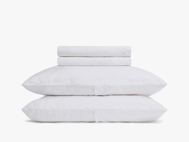 Linen Duvet Cover Set - Bone F/Q