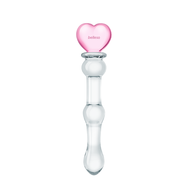 Glass Heart Dildo by Bellesa