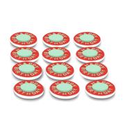 12 Happy Birthday Modern Dot Decorations