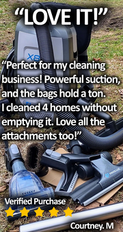 Prolux X8 Pro Commercial Backpack Vacuum w/ Deluxe 1 1/2" Tool Kit