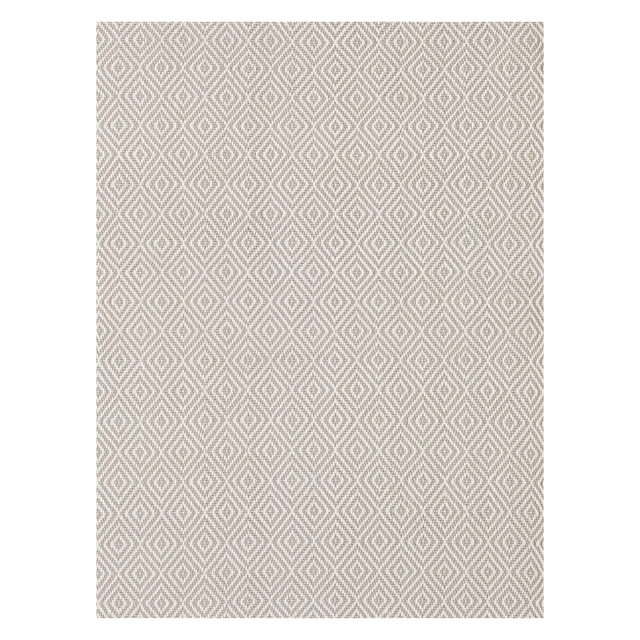 Petit Diamond Handwoven Indoor/Outdoor Rug | Platinum/Ivory