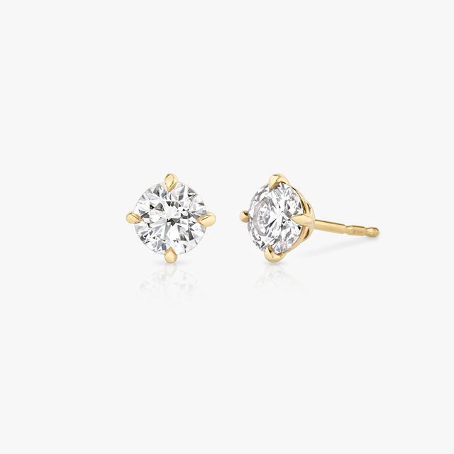 Solitaire Lab-Grown Diamond Stud Earrings | VRAI