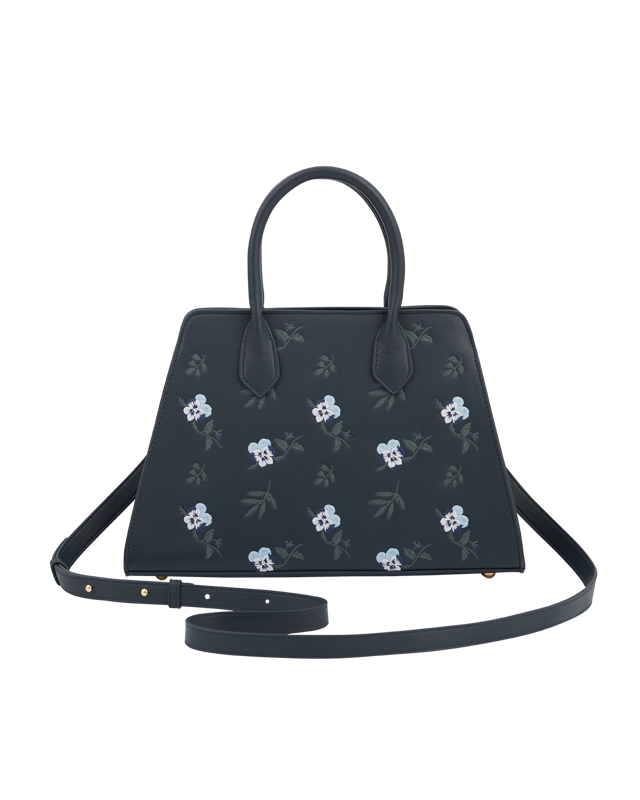 Ditsy Navy Medium Tote