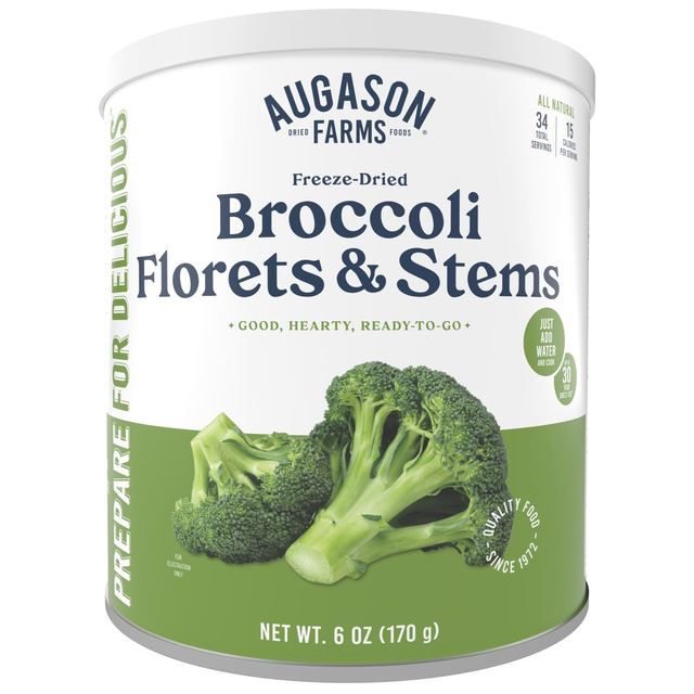 Freeze-Dried Broccoli Florets & Stems